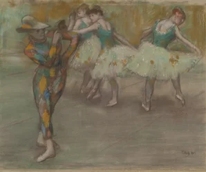 Harlekijndans, ca. 1890