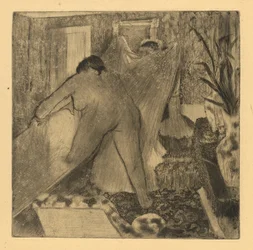 Na het bad, 1879-1880