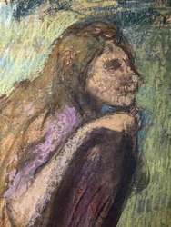Madame Alexis Rouart en haar kinderen (detail) (ca. 1905). Edgar Degas (1834-1917). Pastel en houtskool op calqueerpapier, voluit geplakt op karton. Musee des Beaux-Arts de la Ville de Paris, Petite Palais.