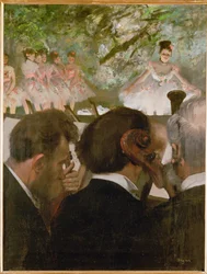 Musici in het orkest (olieverf op doek)
