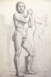 Staande naakte man, ca. 1856