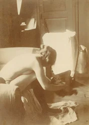 Naakt Fotostudie door Degas