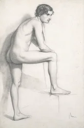 Naaktstudie, c.1858