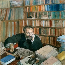 Portret van Edmond Duranty (1833-1880) schrijver en kunstcriticus