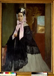 Portret van Therese Degas, zus van de kunstenaar
