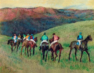 Renpaarden in een landschap
