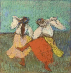 Russische danseressen. Rond 1899