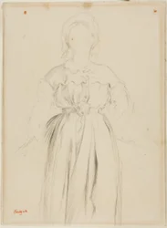 Studie voor een portret van Marguérite de Gas