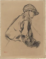 Studie van een jockey