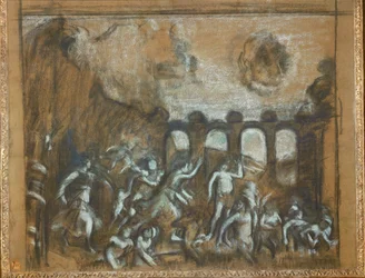 Overwinning van de rede op de ondeugden (pastel)