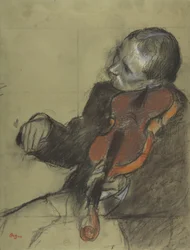 Violist, studie voor De dansles, 1878-79
