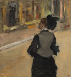 Vrouw van Achteren Bekeken (Bezoek aan het Museum)