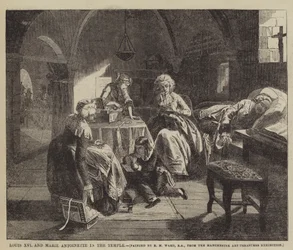 Lodewijk XVI en Marie Antoinette in de Tempel