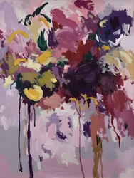 Levendige abstracte bloemen