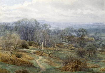 Hampstead Heath met uitzicht op Harrow on the Hill, ca. 1880