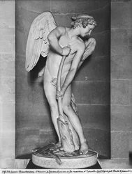 Cupido snijdt zijn boog uit de knuppel van Hercules, 1747-50