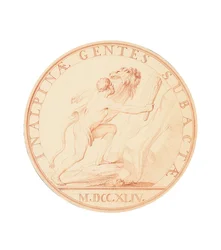 Hercules gewapend met een knuppel op het punt de Alpen over te steken, 1744