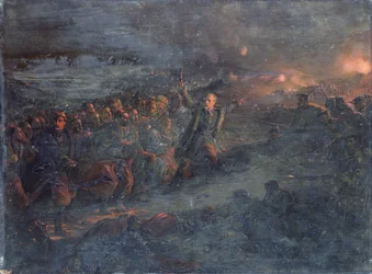 Aanval op het Selinghinsk-redoute door Generaal Monet, 24 februari