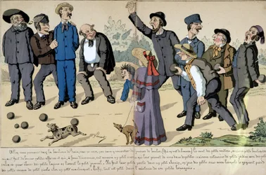 Kleine bourgeois die ballen spelen - sociale cartoon door Lavrate