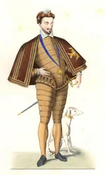 Koning Hendrik III van Frankrijk (1551-1589), met de ketting van de Orde van de Heilige Geest