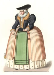 Vrouw van de Elzasser bourgeoisie