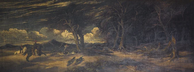 Wilde zwijnenjacht bij Xanthus in Lycië, c.1845