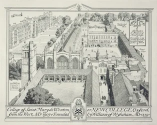 Het College van St. Mary de Winton of New College, 1928