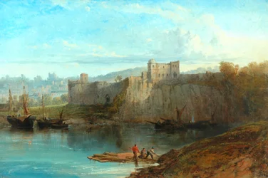 Chepstow Kasteel aan de Wye, 1872