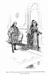 Illustratie voor Sheridans The School for Scandal