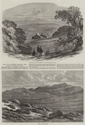 Uitzichten in de Schotse Hooglanden nabij Balmoral, de Braemar Gathering