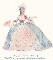 Dame van het Hof van Lodewijk XV, 19e eeuw