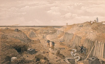Gracht van het Bastion Du Mat, 1856