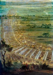 Inname van de stad Dole in Franche Comté door Lodewijk XIV (1638-1715), 6/06/1674 (detail)