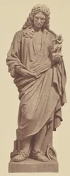 [Coysevox", standbeeld van Jules Droz, decoratie van het Louvre, Parijs].