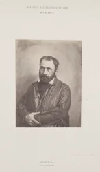 Portret van Paul Chenavard, uit de serie "Histoire des Artistes Vivants".