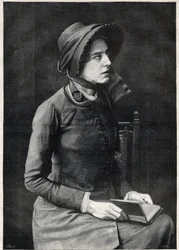Miss Kate Booth (Catherine Booth-Clibborn), maarschalk van het Leger des Heils (1858-1955) - Gravure door Navellier in 