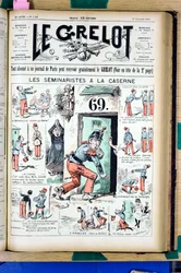 Omslag van Le Grelot, nummer 1025, Satirisch in kleuren