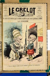 Omslag van Le Grelot, nummer 1386, Satirisch in kleuren
