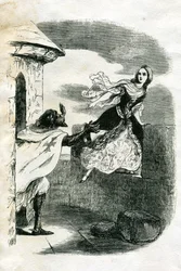 Illustratie voor Ivanhoe (ets)