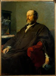 Portret van Guillaume Victor Augier (1820-1889) toneelschrijver