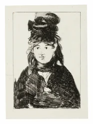 Berthe Morisot in zwart