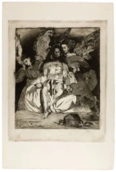 Dode Christus met engelen