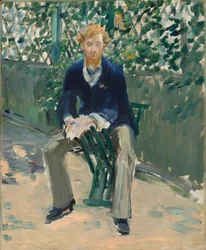 George Moore in de tuin van de kunstenaar