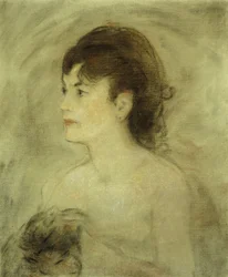 Jonge vrouw met decolleté, 1882