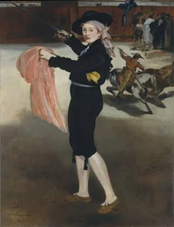 Mademoiselle V. . . in het kostuum van een espada, 1862