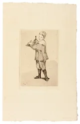 De jongen die een dienblad draagt