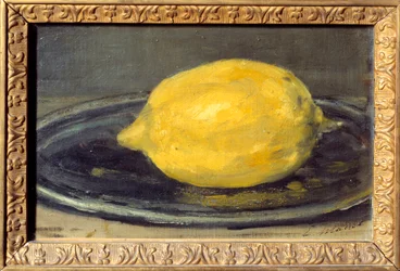 Het citroenschilderij. 1880. Zon. 0,14 x 0,22 m. Parijs, Musée d