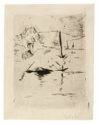 De rivier in de vlakte
