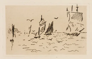 De zee, plaat 7 uit Le Fleuve