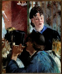 De bok serveerster